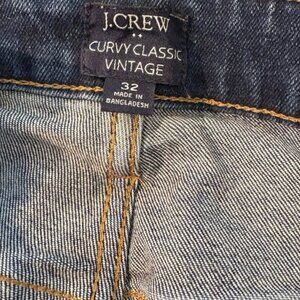 J Crew Size 32 Jeans Blue Curvy Classic Vintage
